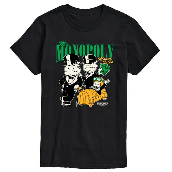 Monopoly - Mr Monopoly Uncle Money Bags - Men's Short Sleeve Graphic T-Shirt