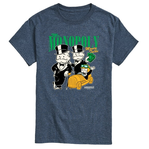 Monopoly - Mr Monopoly Uncle Money Bags - Men's Short Sleeve Graphic T-Shirt