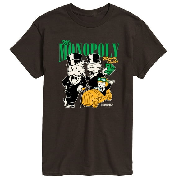 Monopoly - Mr Monopoly Uncle Money Bags - Men's Short Sleeve Graphic T-Shirt