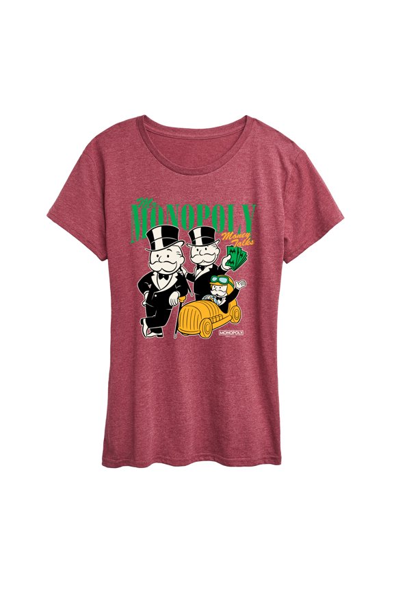 - Mr Monopoly Uncle Money Bags - Women's Short Sleeve Graphic T-Shirt