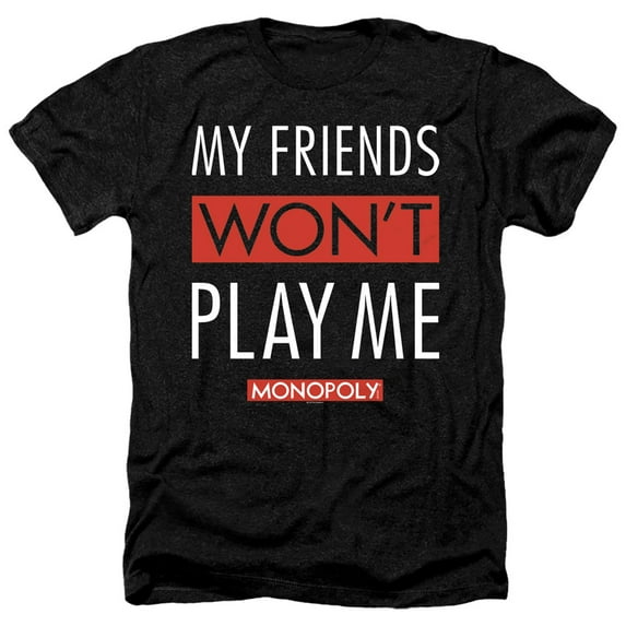 Monopoly - My Friends - Heather Short Sleeve Shirt - XXX-Large