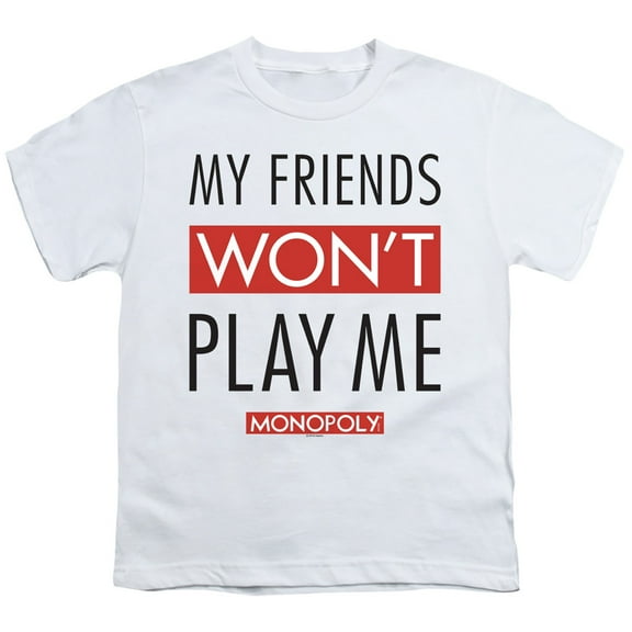 Monopoly My Friends S/S Youth 18/1 T-Shirt White