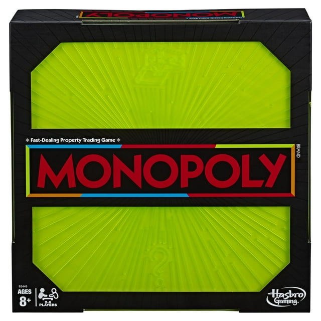 Monopoly Neon Pop Board Game for Kids Ages 8 and Up For 2-6 Players