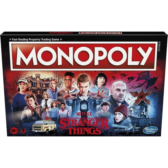 Monopoly: Netflix Stranger Things Edition Board Game for Adults and Teens Ages 14+