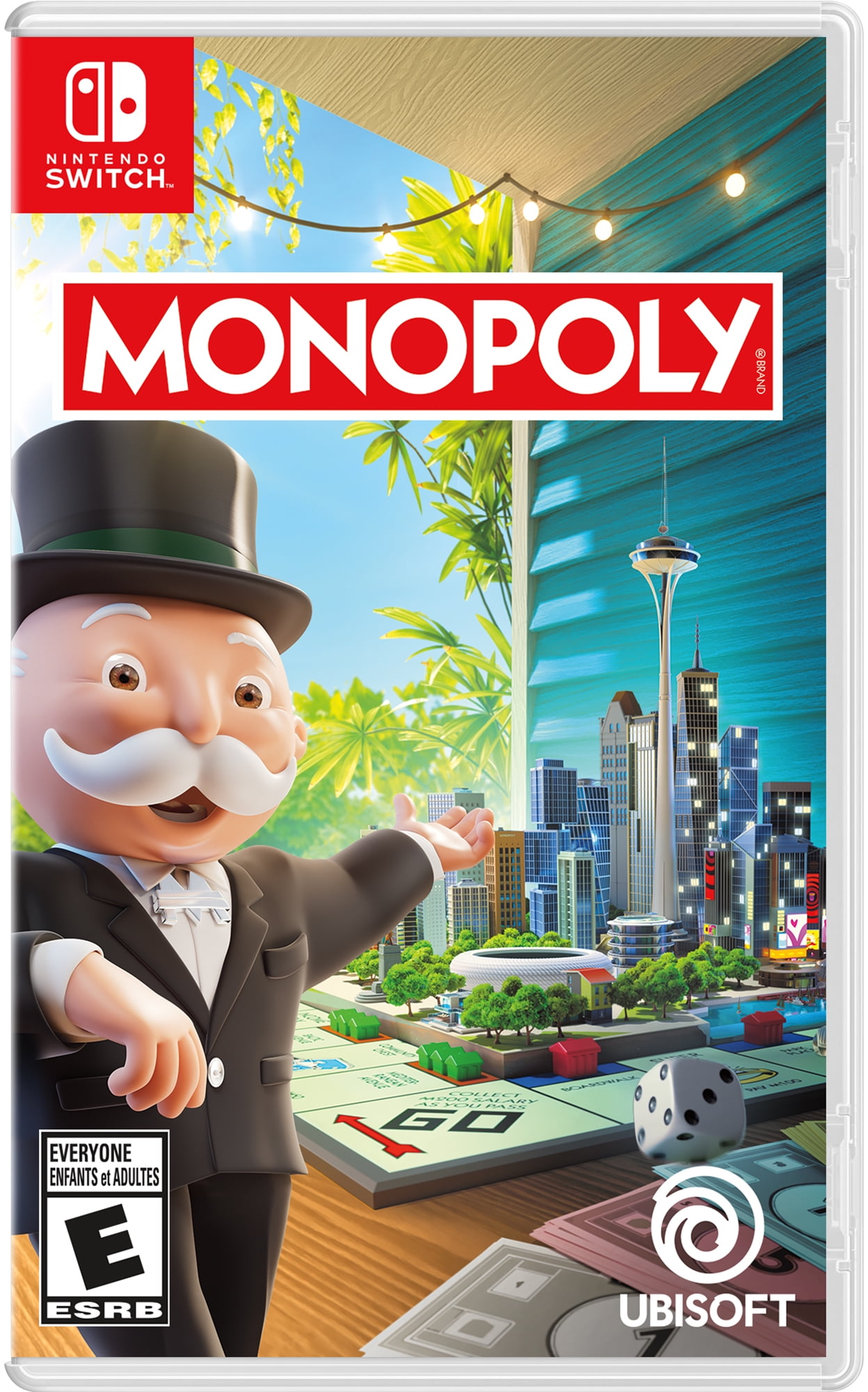 Free Shipping! Ubisoft Monopoly Nintendo Switch Board Game with 3D