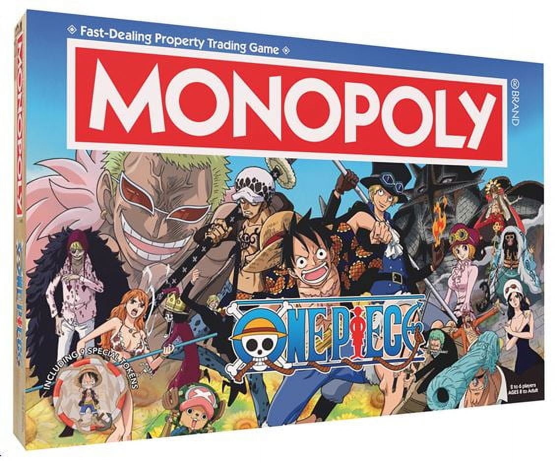 Monopoly One Piece Edition Board Games, 9 Count