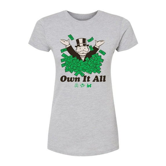 Monopoly - Own It All - Juniors Fitted Short Sleeve Graphic T-Shirt