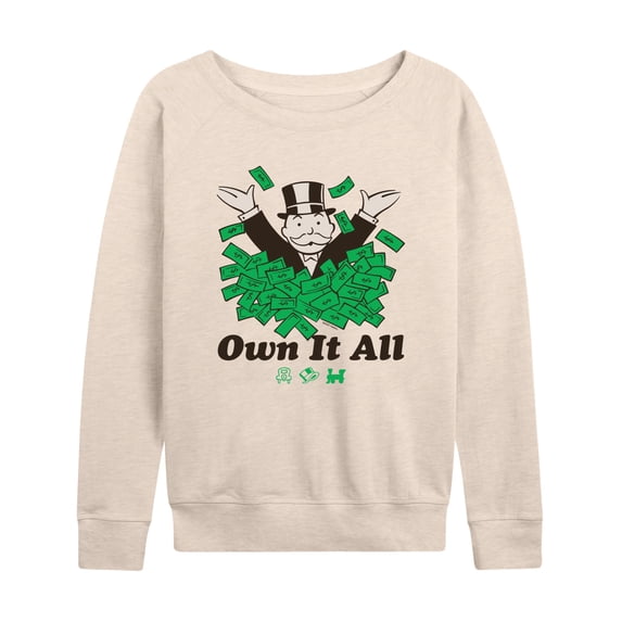 Monopoly - Own It All - Women's French Terry Long Sleeve Shirt