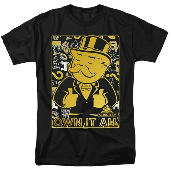 Monopoly Own S/S Adult 18/1 T-Shirt Black