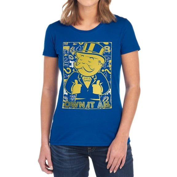 Monopoly Own Women's T Shirt, Royal, Small