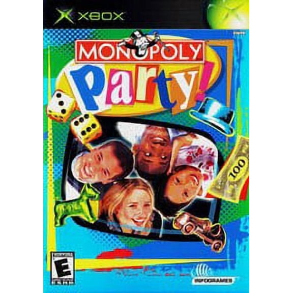 Pre-Owned Monopoly Party by Infogrames for Xbox, Physical Video Game, Card Game, Puzzle Game, 4 Offline Players