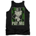 thumbnail image 1 of Monopoly Pay Me Adult Tank Top Black, 1 of 1