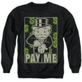 thumbnail image 1 of Monopoly - Pay Me - Crewneck Sweatshirt - Large, 1 of 2