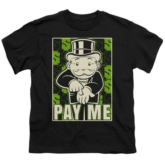 Monopoly - Pay Me - Youth Short Sleeve Shirt - Large
