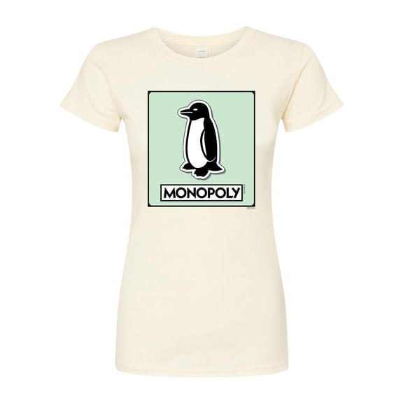 Monopoly - Penguin Game Token - Juniors Fitted Graphic T-Shirt