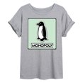 thumbnail image 1 of Monopoly - Penguin Game Token - Women's Oversized Graphic T-Shirt, 1 of 4