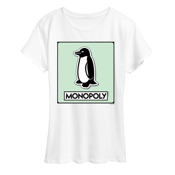 Monopoly - Penguin Game Token - Women's Short Sleeve Graphic T-Shirt