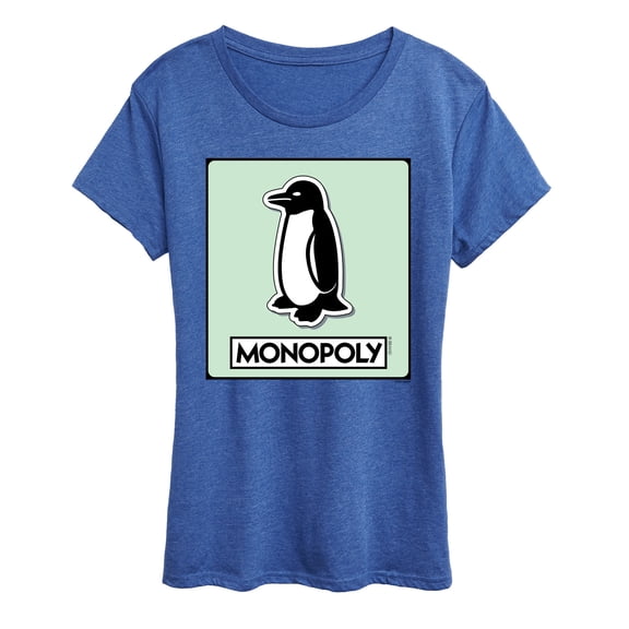 Monopoly - Penguin Game Token - Women's Short Sleeve Graphic T-Shirt