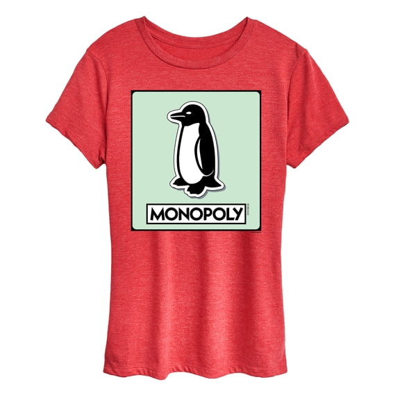 Monopoly - Penguin Game Token - Women's Short Sleeve Graphic T-Shirt