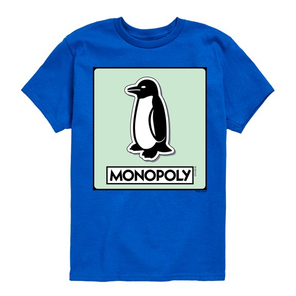 Monopoly - Penguin Game Token - Youth Short Sleeve Graphic T-Shirt