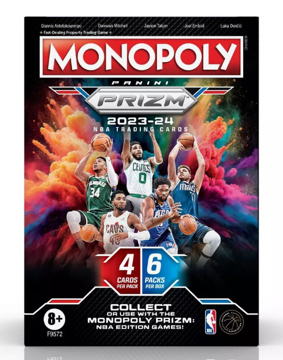 Monopoly Prizm: 2023-24 NBA Basketball Trading Cards Blaster Booster Box