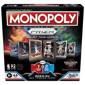 Monopoly Prizm: NBA 2nd Edition Board Game with 2023-24 Panini NBA Trading Cards, Ages 8+