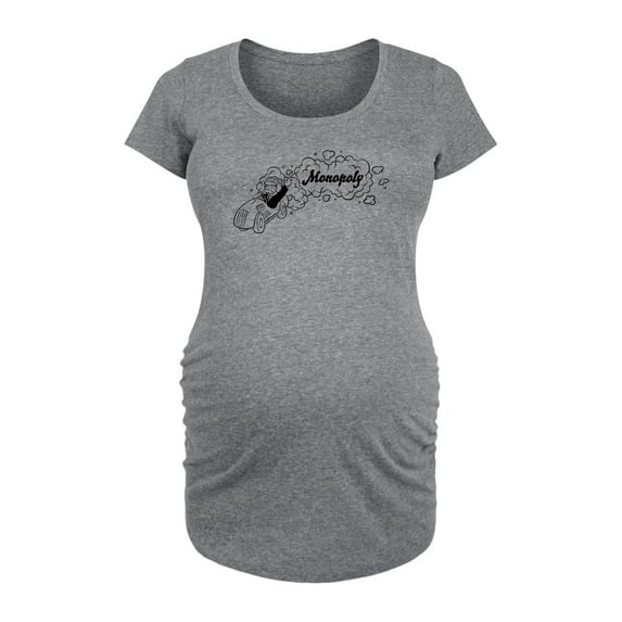 Monopoly - Racing Horizontal Chest - Maternity Scoop Neck Tee