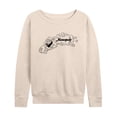 thumbnail image 1 of Monopoly - Racing Horizontal Chest Women's Lightweight French Terry Wide Neck Long Sleeve Graphic Shirt, 1 of 4