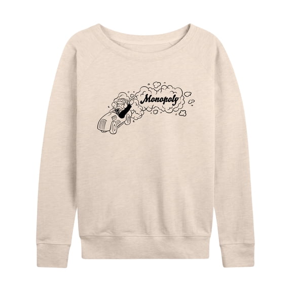 Monopoly - Racing Horizontal Chest - Women's French Terry Long Sleeve Pullover