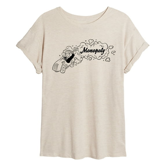 Monopoly - Racing Horizontal Chest - Women's Oversized Graphic T-Shirt