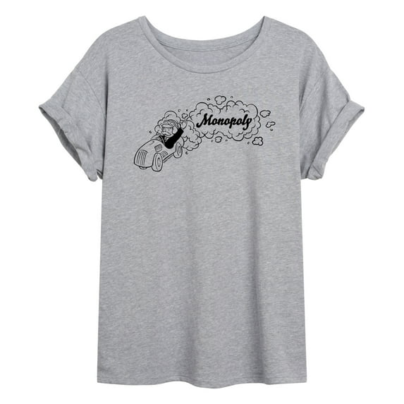 Monopoly - Racing Horizontal Chest - Women's Oversized Graphic T-Shirt