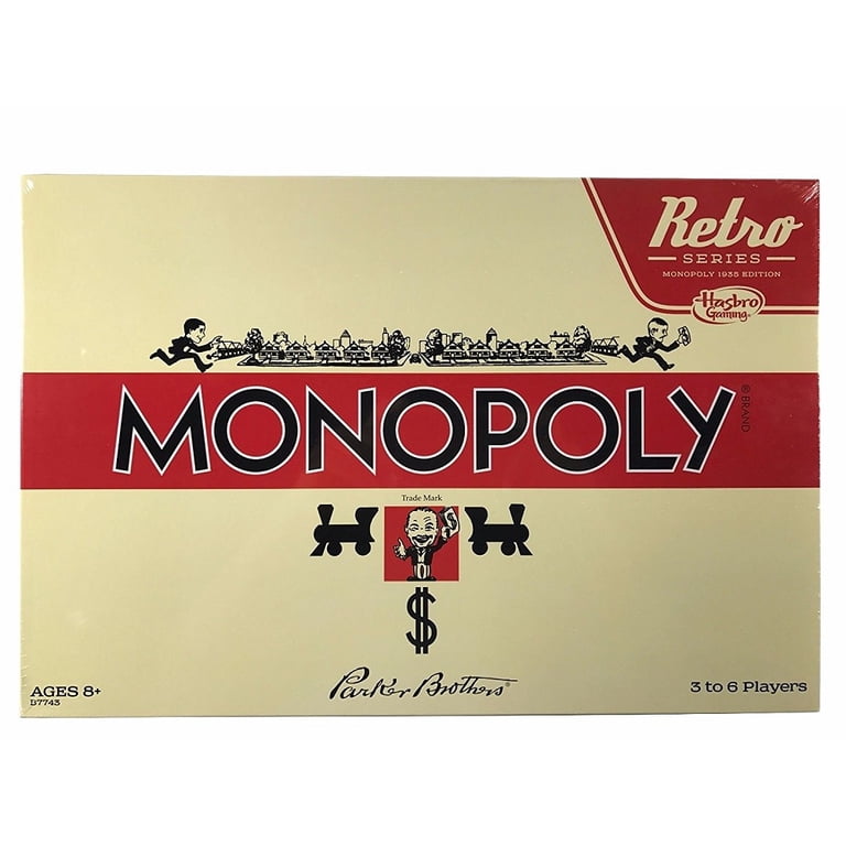 Monopoly Retro Edition 1935 Board Game with Original Artwork and