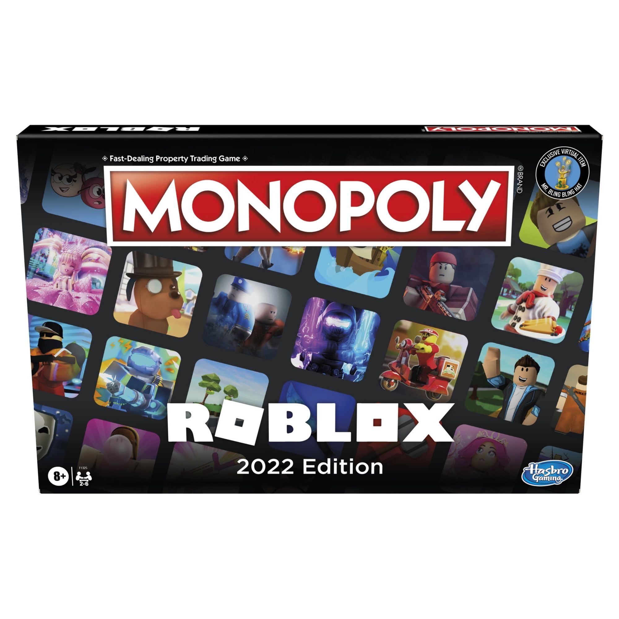 Monopoly: Roblox 2022 Edition Board Game, Buy, Sell, Trade Roblox  Experiences [Includes Exclusive Virtual Item Code] 
