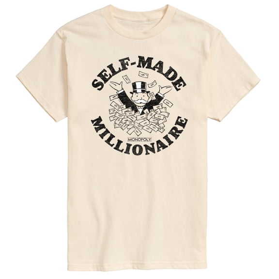 Monopoly - Self Made Millionaire - Men's Short Sleeve Graphic T-Shirt