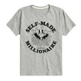 thumbnail image 1 of Monopoly - Self Made Millionaire - Youth Short Sleeve Graphic T-Shirt, 1 of 4
