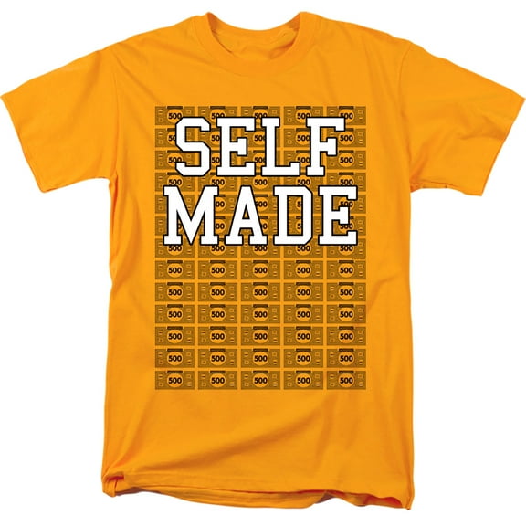 Monopoly Self Made S/S Adult 18/1 T-Shirt-Gold