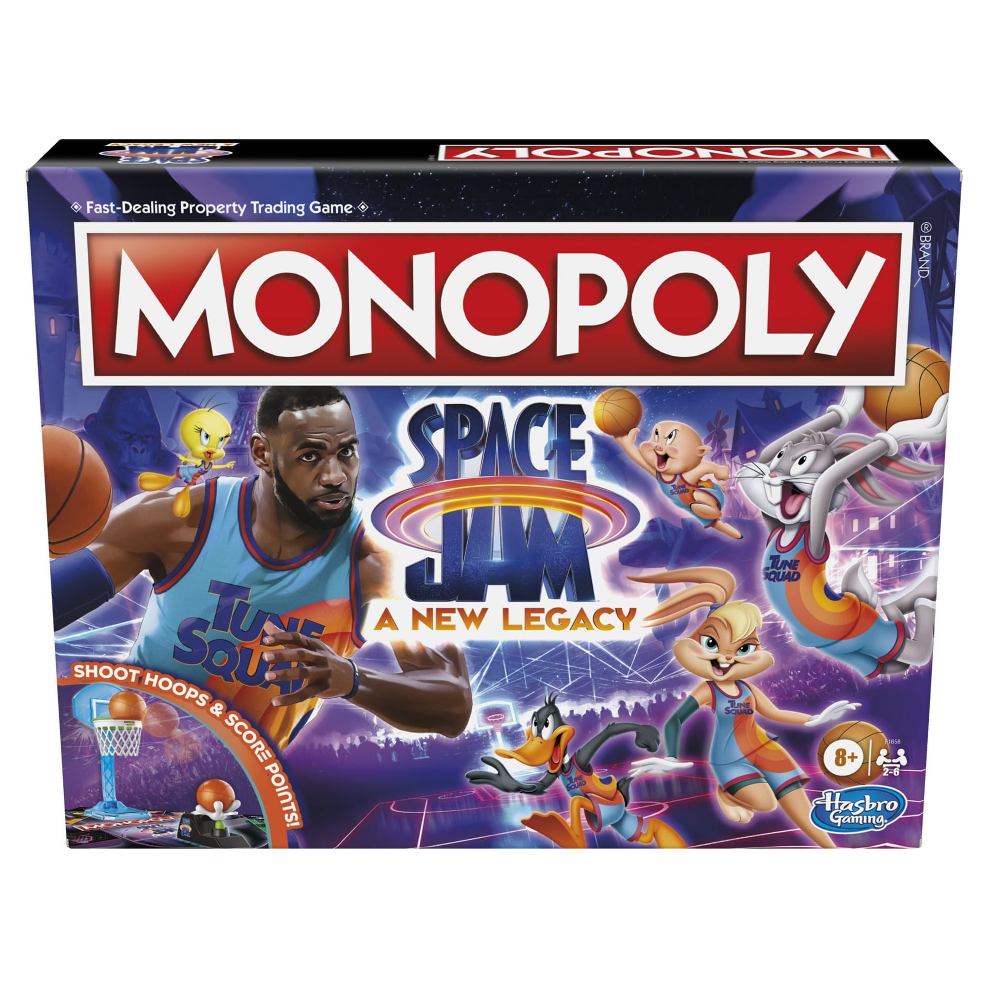 Monopoly: Space Jam New Legacy, Indoor Game, Kids & Family, Ages 8