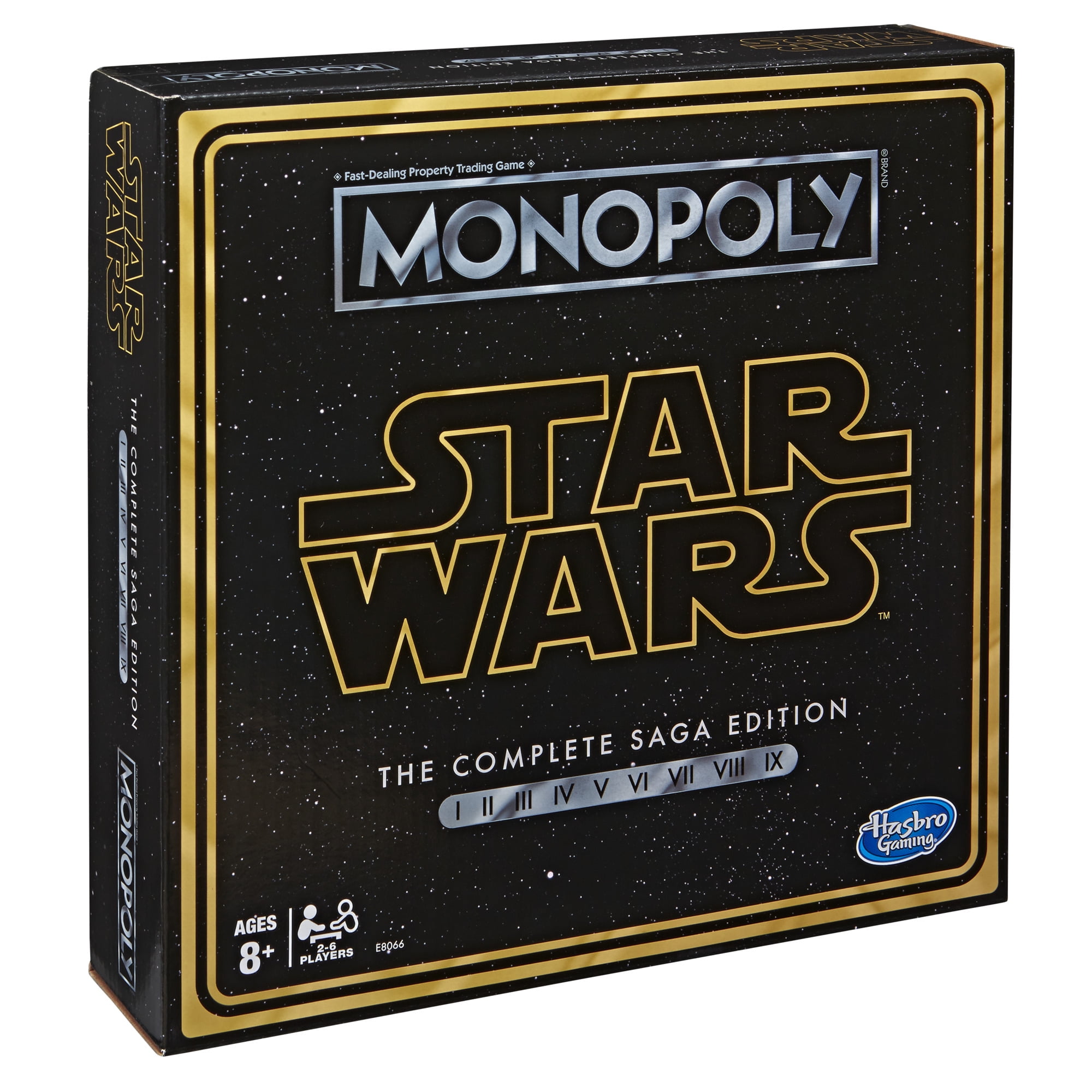 Hasbro s Monopoly Star Wars Complete Saga Edition Board Game for Kids Walmart