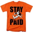 thumbnail image 1 of Monopoly Stay Paid Evergreen S/S Adult 18/1 T-Shirt Orange, 1 of 1