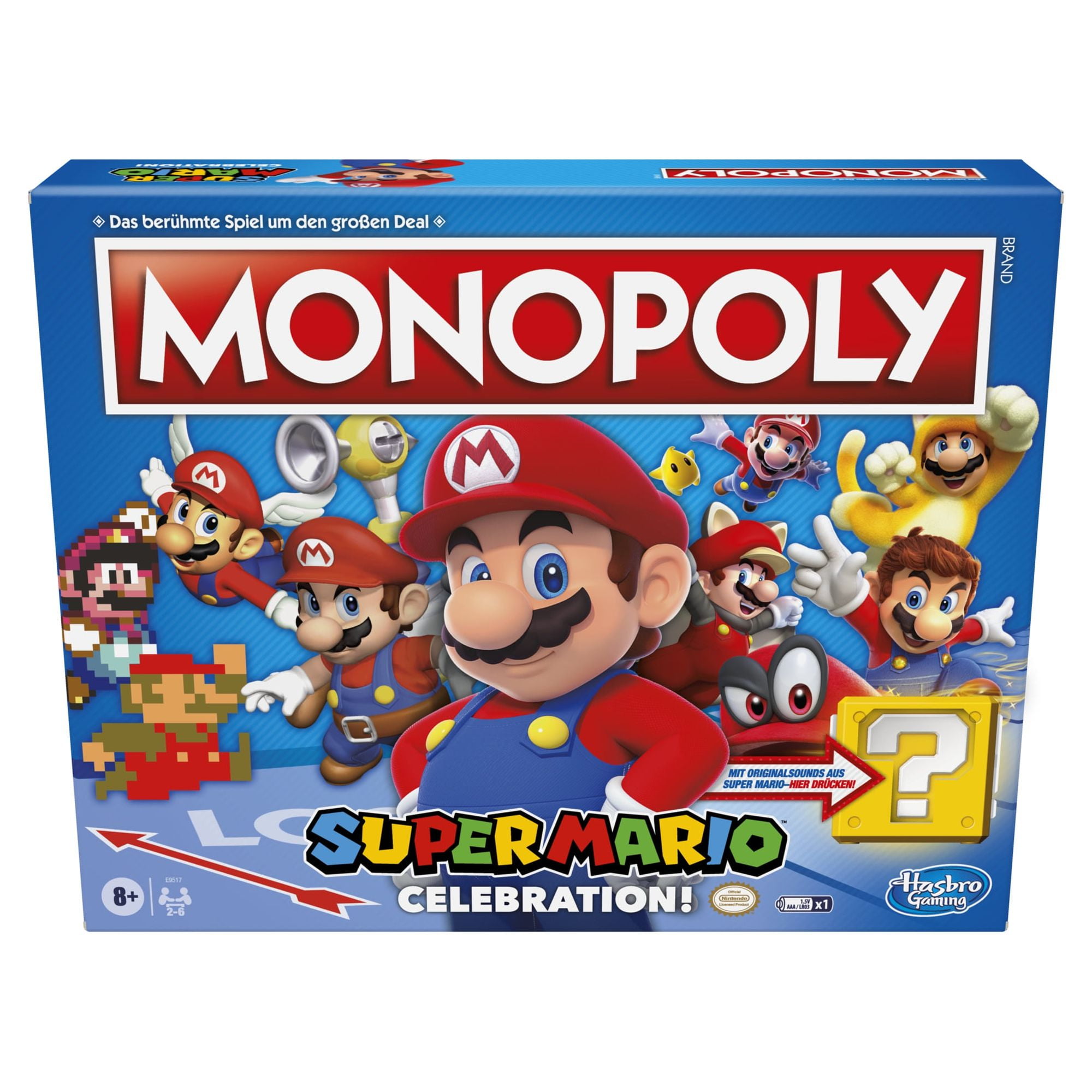 Monopoly the super mario bros. movie edition, gioco da tavolo per bambini e  bambine, contiene la pedina di bowser, giochi per famiglie - Toys Center