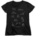 thumbnail image 1 of Monopoly Token S/S Women's T-Shirt Black, 1 of 1