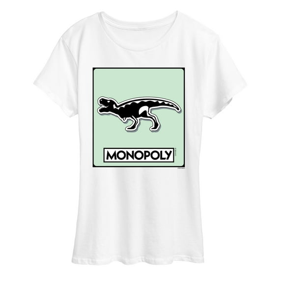 Monopoly - Trex Game Token - Women's Short Sleeve Graphic T-Shirt