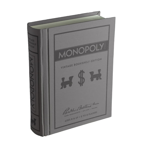 WS Game Company Monopoly Vintage Bookshelf Edition Board Game