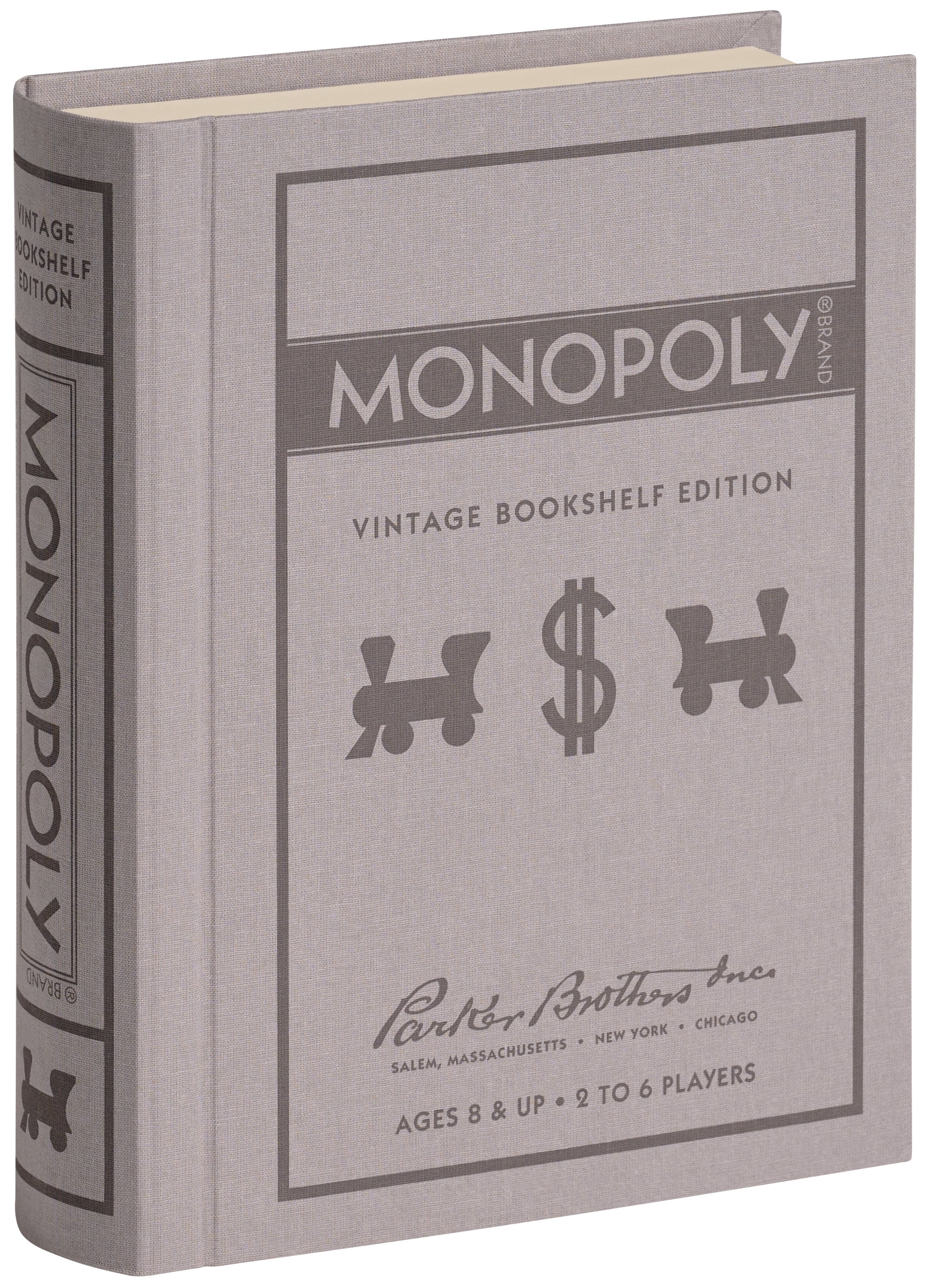 WS Game Company Monopoly Vintage Bookshelf Edition Board Game