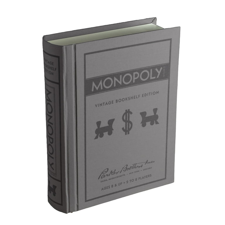 WS Game Company Monopoly Vintage Bookshelf Edition - Deluxe