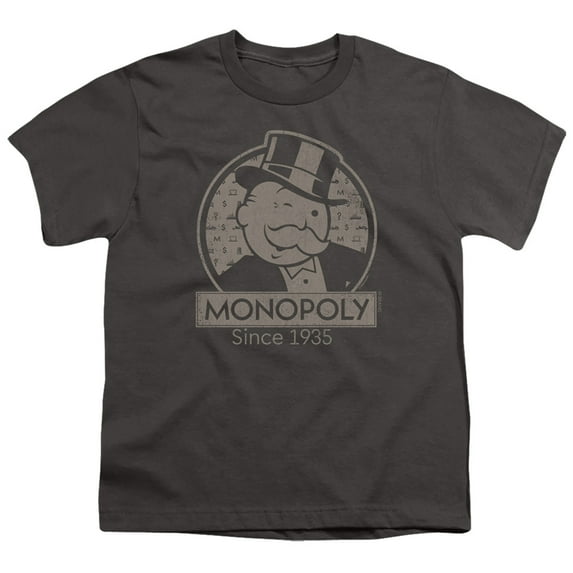 Monopoly Wink S/S Youth 18/1 T-Shirt Charcoal