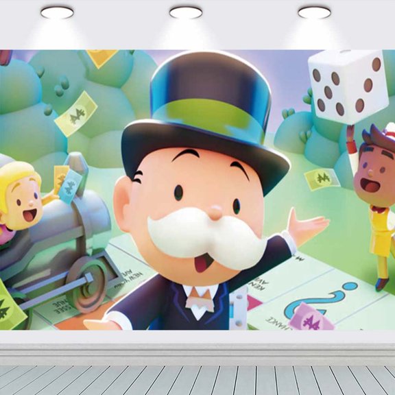 Monopoly school Poster Backdrop Banner Party Supplies Birthday Decorations Background for Photography Taspestry
