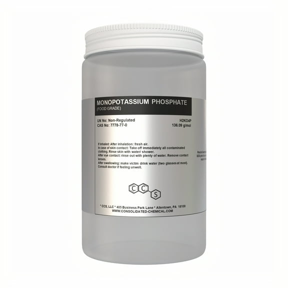 Monopotassium Phosphate (MKP) – Premium Food-Grade & Fertilizer-Grade Water-Soluble Phosphate - 1000 Grams (2.2 lbs)