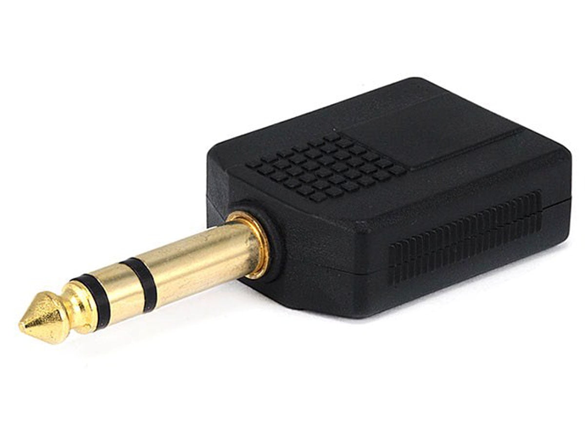 Monoprice 1/4in (6.35mm) TRS Stereo Plug to 2x 1/4in (6.35mm) TRS ...