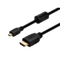 thumbnail image 1 of Monoprice 1.5' High Speed HDMI Micro Male to HDMI Male 34AWG Ethernet Cable Black 107555, 1 of 4